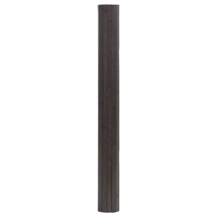 Vidaxl vloerkleed rechthoekig 100x200 cm bamboe donkerbruin