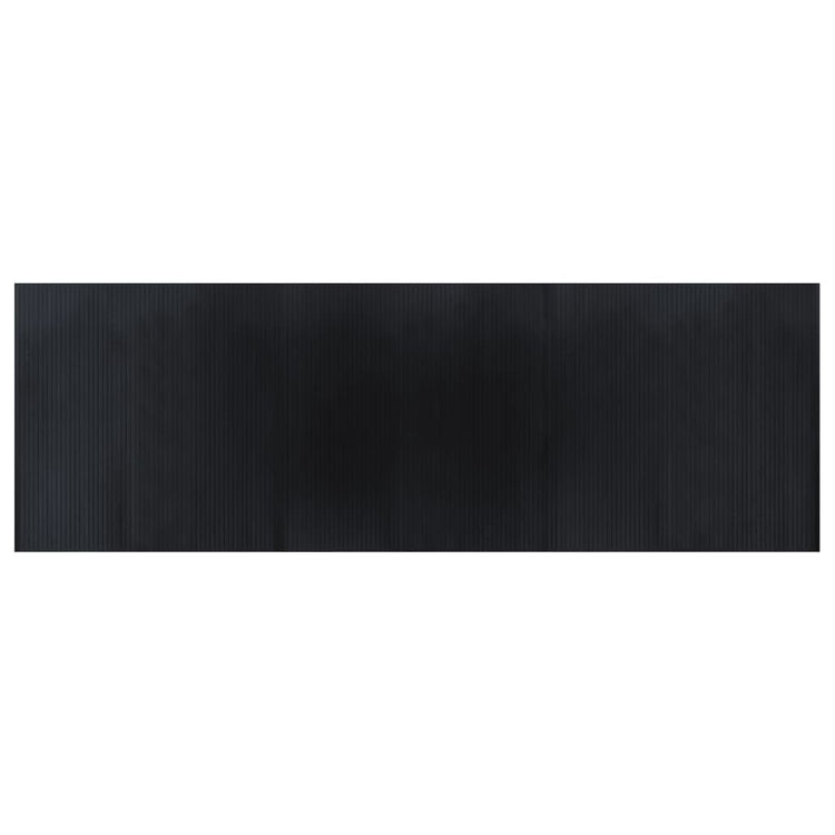Vidaxl vloerkleed rechthoekig 100x300 cm bamboe zwart