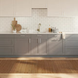 Vidaxl vloerkleed rechthoekig 100x300 cm bamboe bruin - afbeelding 1