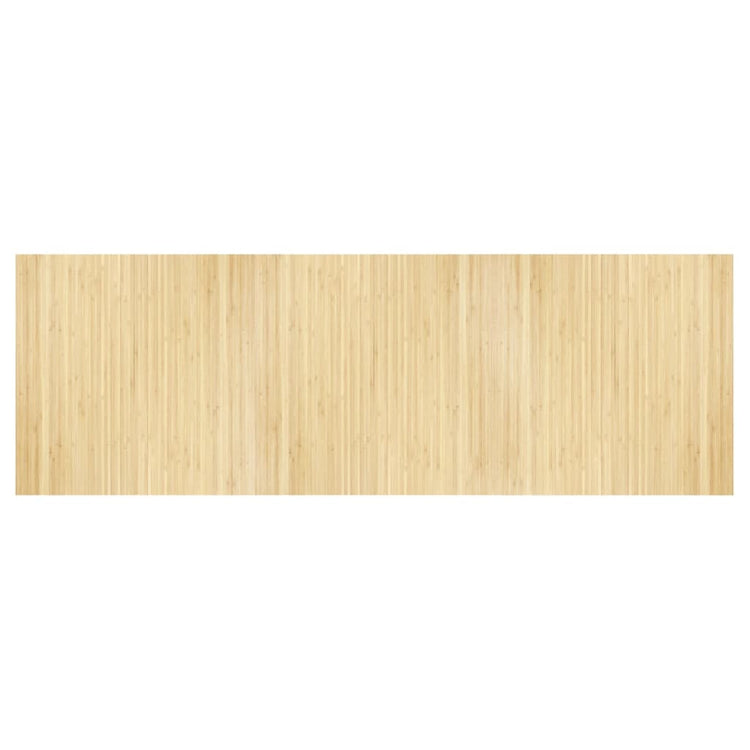 Vidaxl vloerkleed rechthoekig 100x300 cm bamboe lichtnaturel