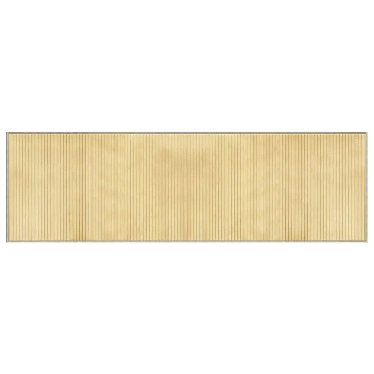 Vidaxl vloerkleed rechthoekig 60x200 cm bamboe lichtnaturel
