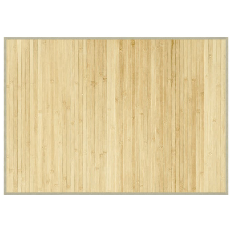 Vidaxl vloerkleed rechthoekig 70x100 cm bamboe lichtnaturel