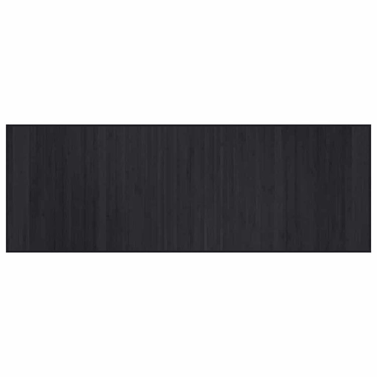 Vidaxl vloerkleed rechthoekig 70x200 cm bamboe zwart
