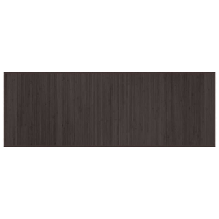 Vidaxl vloerkleed rechthoekig 70x200 cm bamboe donkerbruin