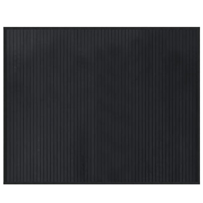 Vidaxl vloerkleed rechthoekig 80x100 cm bamboe zwart