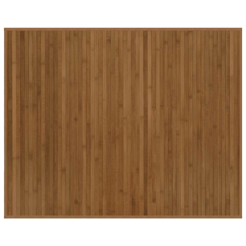 Vidaxl vloerkleed rechthoekig 80x100 cm bamboe bruin