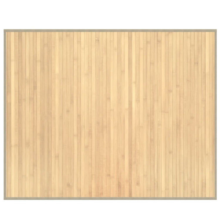 Vidaxl vloerkleed rechthoekig 80x100 cm bamboe lichtnaturel