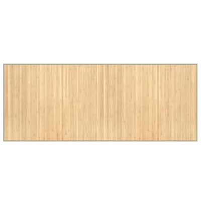 Vidaxl vloerkleed rechthoekig 80x200 cm bamboe lichtnaturel