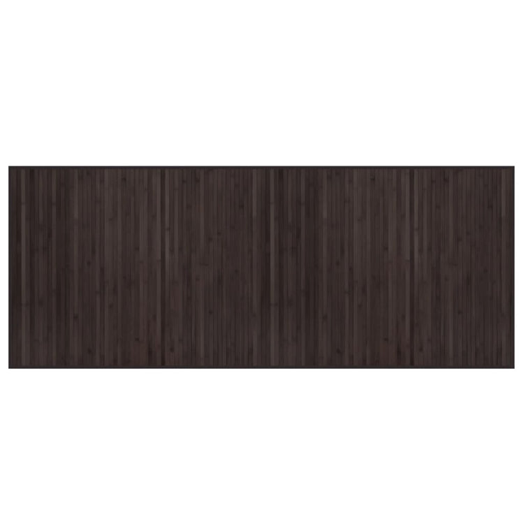 Vidaxl vloerkleed rechthoekig 80x200 cm bamboe donkerbruin