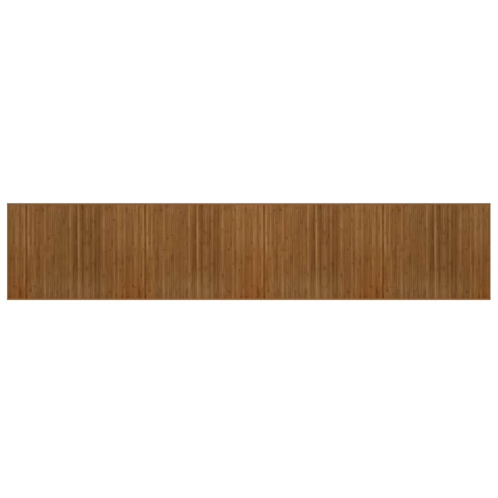 Vidaxl vloerkleed rechthoekig 80x400 cm bamboe bruin