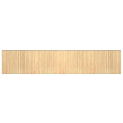 Vidaxl vloerkleed rechthoekig 80x400 cm bamboe lichtnaturel