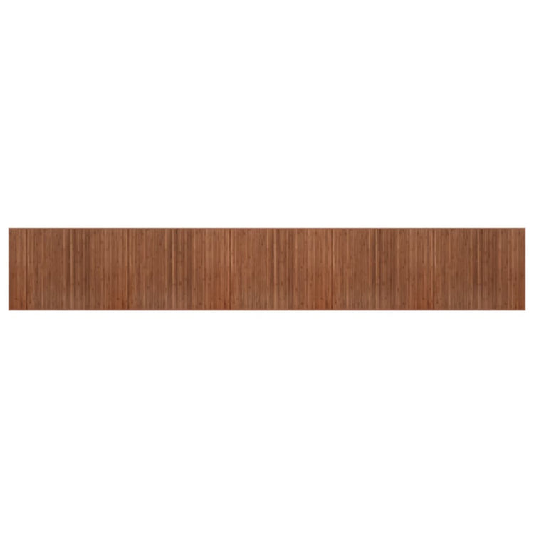 Vidaxl vloerkleed rechthoekig 80x500 cm bamboe bruin
