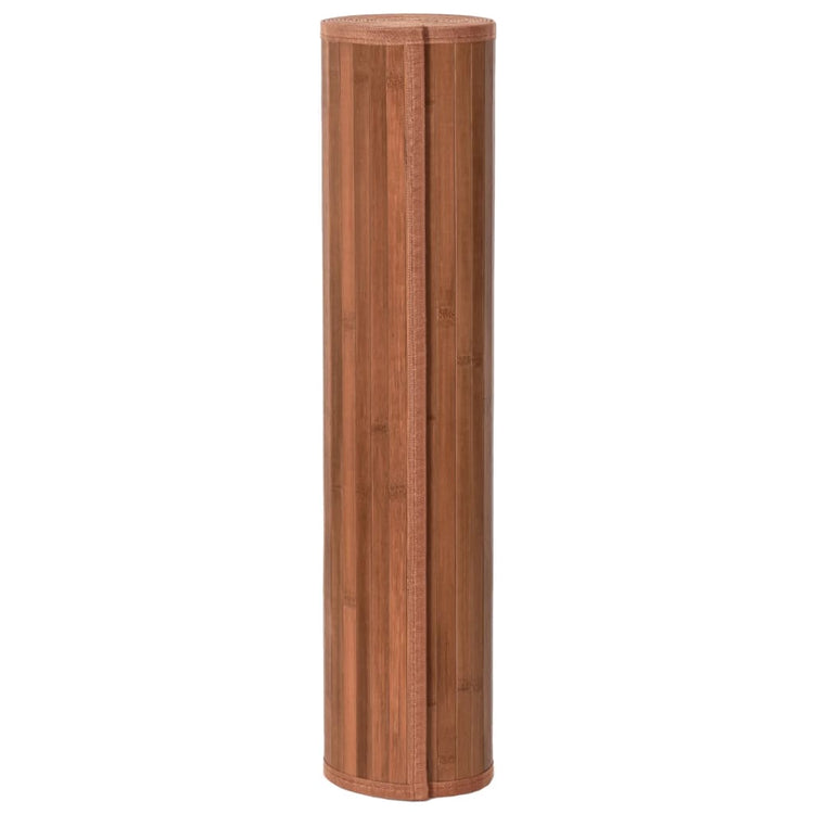 Vidaxl vloerkleed rechthoekig 80x500 cm bamboe bruin