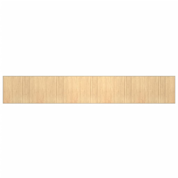 Vidaxl vloerkleed rechthoekig 80x500 cm bamboe lichtnaturel