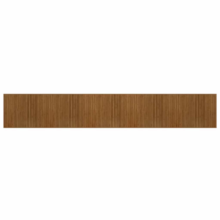 Vidaxl vloerkleed rechthoekig 80x1000 cm bamboe bruin