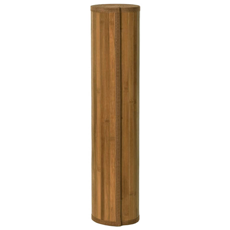 Vidaxl vloerkleed rechthoekig 80x1000 cm bamboe bruin