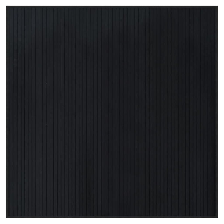Vidaxl vloerkleed vierkant 100x100 cm bamboe zwart