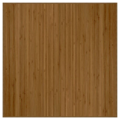 Vidaxl vloerkleed vierkant 100x100 cm bamboe bruin