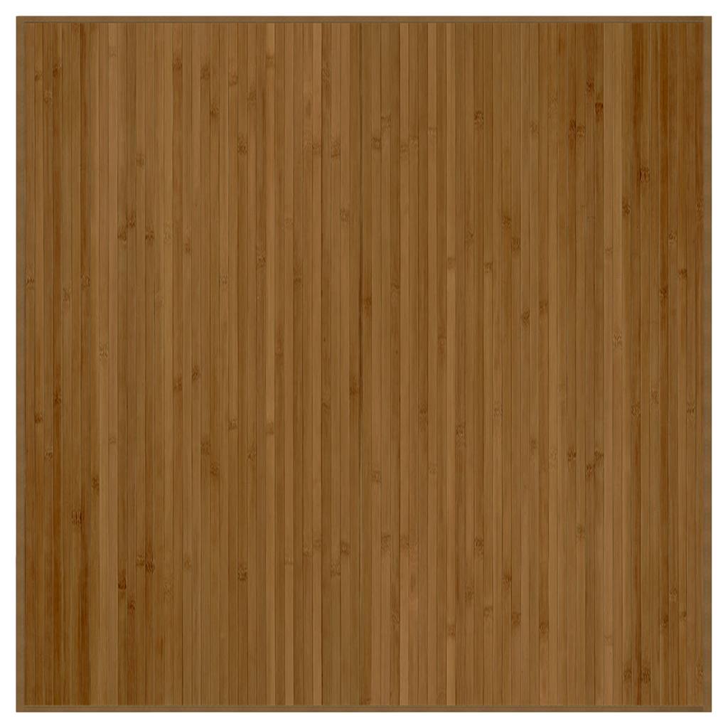 Vidaxl vloerkleed vierkant 100x100 cm bamboe bruin