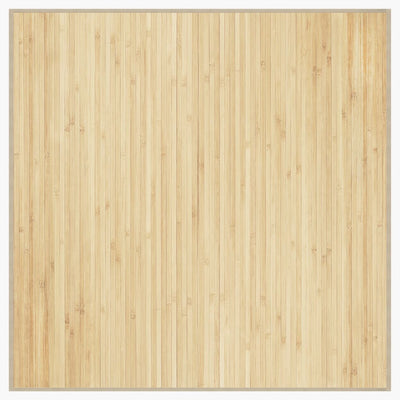Vidaxl vloerkleed vierkant 100x100 cm bamboe lichtnaturel
