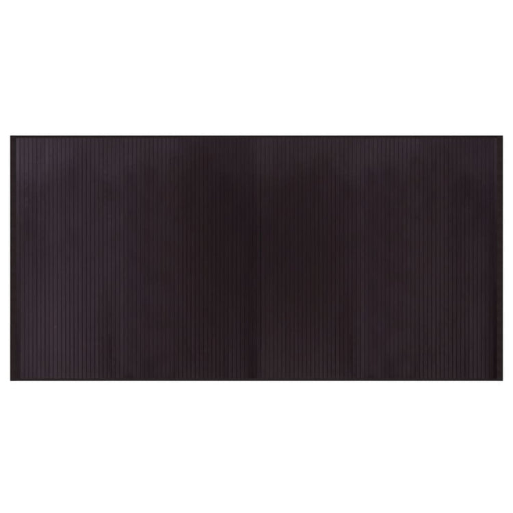 Vidaxl vloerkleed rechthoekig 100x200 cm bamboe donkerbruin