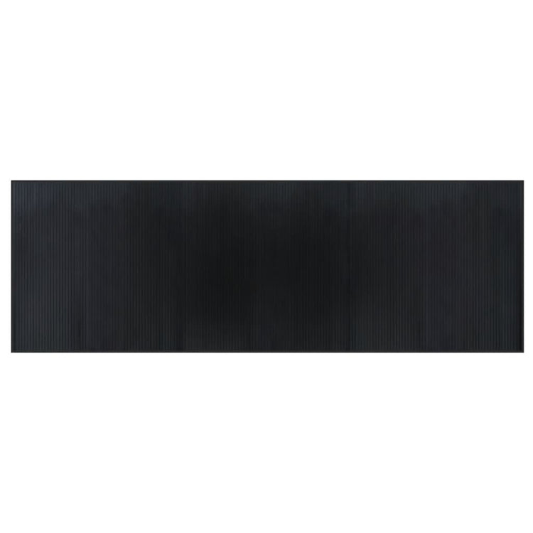 Vidaxl vloerkleed rechthoekig 100x300 cm bamboe zwart