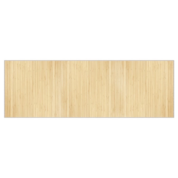 Vidaxl vloerkleed rechthoekig 100x300 cm bamboe lichtnaturel
