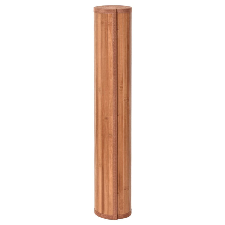 Vidaxl vloerkleed rechthoekig 100x1000 cm bamboe bruin