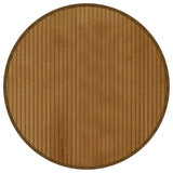 Vidaxl vloerkleed rond 60 cm bamboe bruin - afbeelding 2