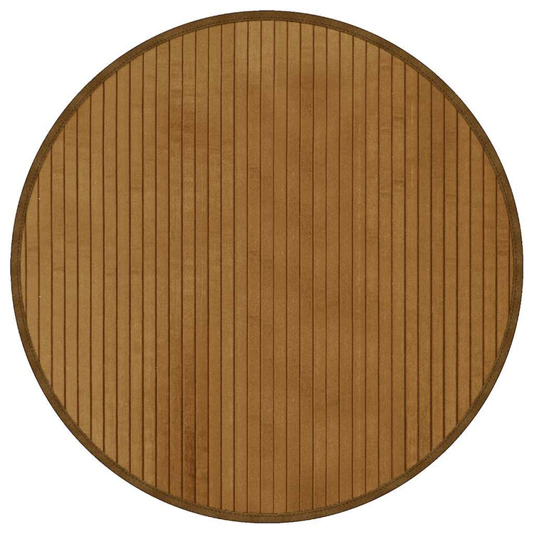 Vidaxl vloerkleed rond 60 cm bamboe bruin