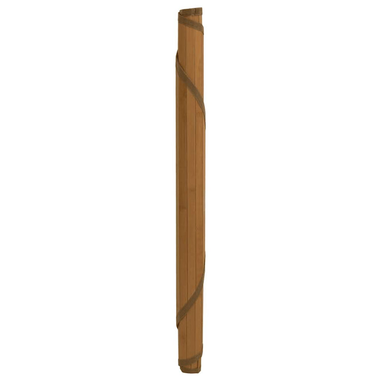 Vidaxl vloerkleed rond 60 cm bamboe bruin