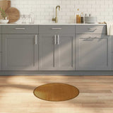 Vidaxl vloerkleed rond 60 cm bamboe bruin - afbeelding 1