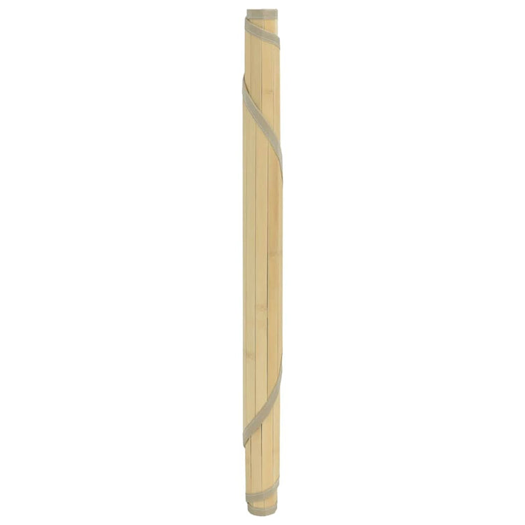 Vidaxl vloerkleed rond 60 cm bamboe lichtnaturel