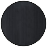 Vidaxl vloerkleed rond 80 cm bamboe zwart - afbeelding 2