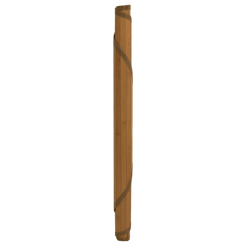 Vidaxl vloerkleed rond 80 cm bamboe bruin