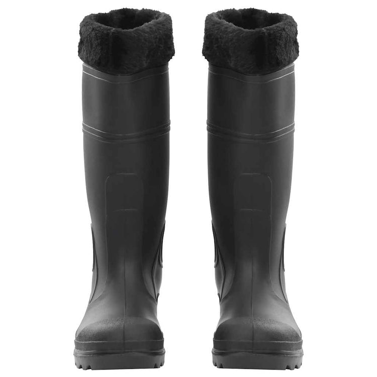 Vidaxl regenlaarzen met verwijderbare sokken maat 38 pvc zwart