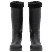 Vidaxl regenlaarzen met verwijderbare sokken maat 43 pvc zwart - afbeelding 3