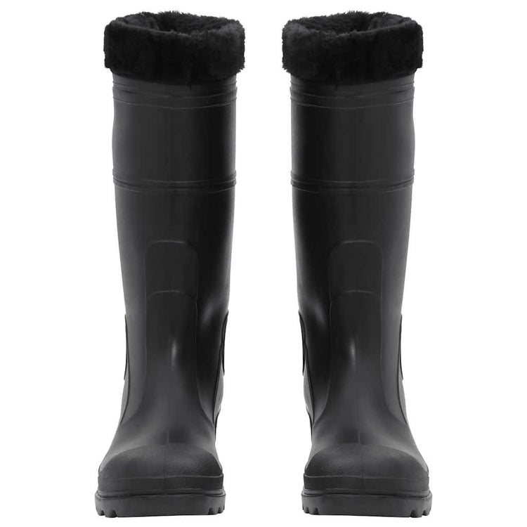 Vidaxl regenlaarzen met verwijderbare sokken maat 43 pvc zwart