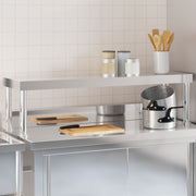 Vidaxl verhoging voor werktafel 110x30x35 cm roestvrij staal - afbeelding 1