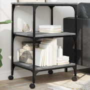Vidaxl printerkastje 3-laags 50x41x75 cm bewerkt hout grijs sonoma - afbeelding 1