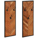 Vidaxl kapstokken 2 st 35x1x90 cm massief acaciahout