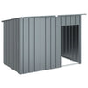 Vidaxl hondenhok met dak 153x91x110 cm staal antracietkleurig