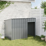 Vidaxl hondenhok met dak 153x91x110 cm staal antracietkleurig - afbeelding 3