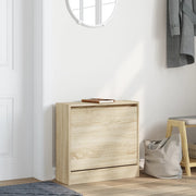 Vidaxl schoenenkast 60x21x57 cm bewerkt hout sonoma eikenkleurig - afbeelding 3
