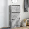 Vidaxl schoenenkast 60x21x125,5 cm bewerkt hout betongrijs