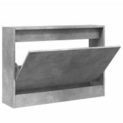 Vidaxl schoenenkast 80x21x57 cm bewerkt hout betongrijs - afbeelding 2