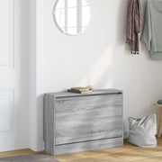 Vidaxl schoenenkast 80x21x57 cm bewerkt hout grijs sonoma eikenkleur - afbeelding 3