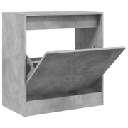 Vidaxl schoenenkast 60x34x63,5 cm bewerkt hout betongrijs - afbeelding 2