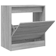 Vidaxl schoenenkast 60x34x63,5 cm bewerkt hout grijs sonoma eikenkleur - afbeelding 2