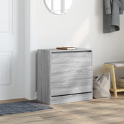 Vidaxl schoenenkast 60x34x63,5 cm bewerkt hout grijs sonoma eikenkleur - afbeelding 3